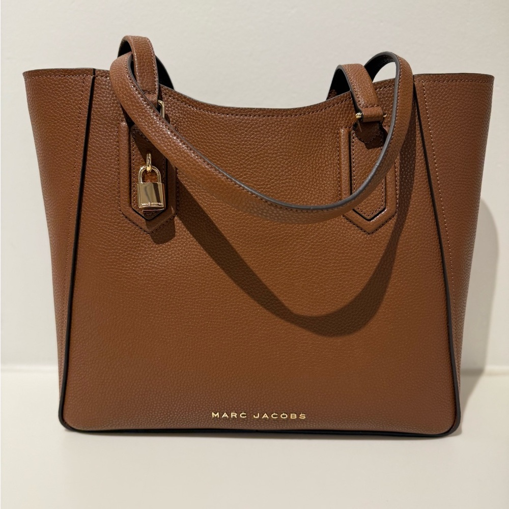 Marc Jacobs Brown Leather work Tote Bag